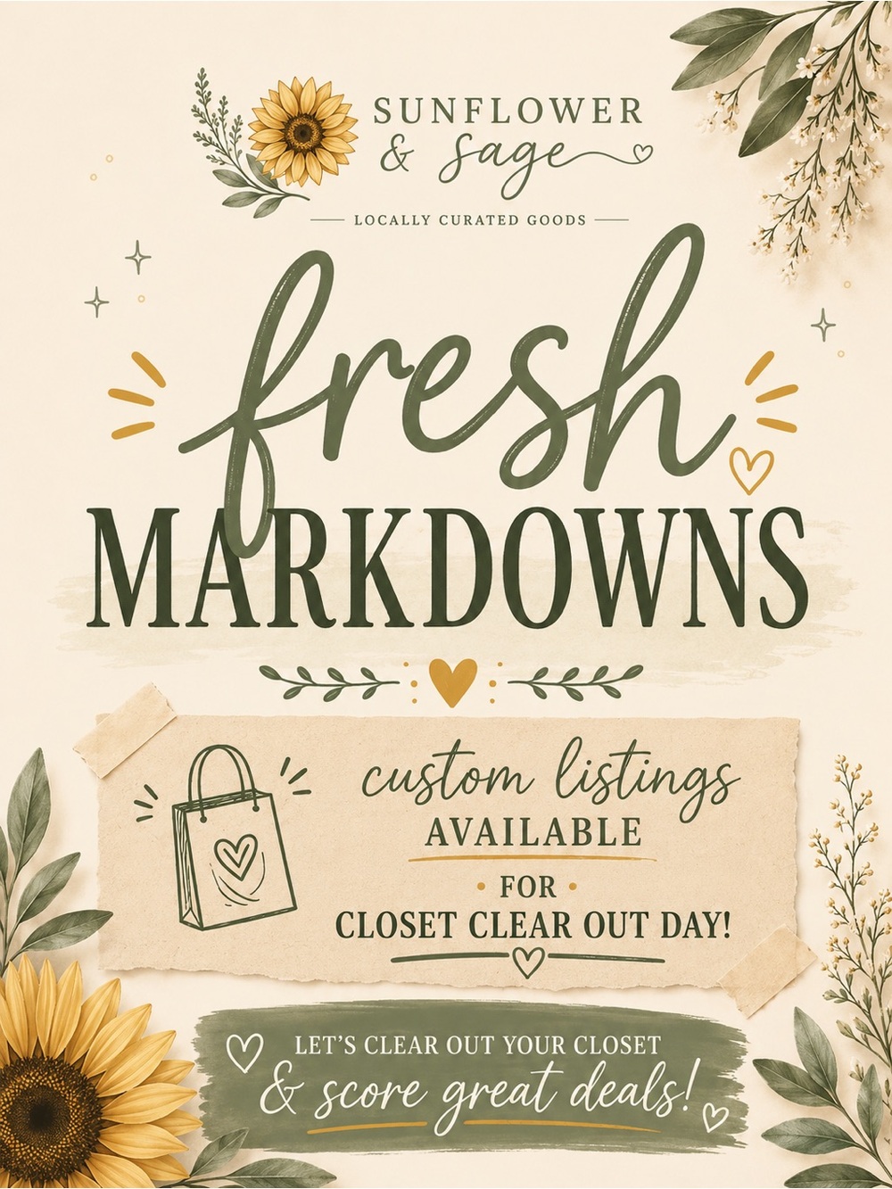 🌻Fresh Markdowns 🌻